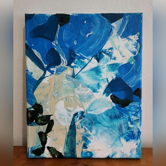 Other - Original Acrylic Painting 8" x 10" Blue Green